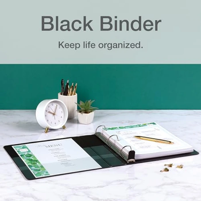 Cardinal Binder, Binders 3 Ring, EasyOpen ClearVue, Slant-D Ring, 3" Capacity, Holds 650 Sheets, Black, 4 Pockets, Non-Stick Archival Safe, Letter Size - Ideal for Office, School, and Presentations by Cardinal - Image 7