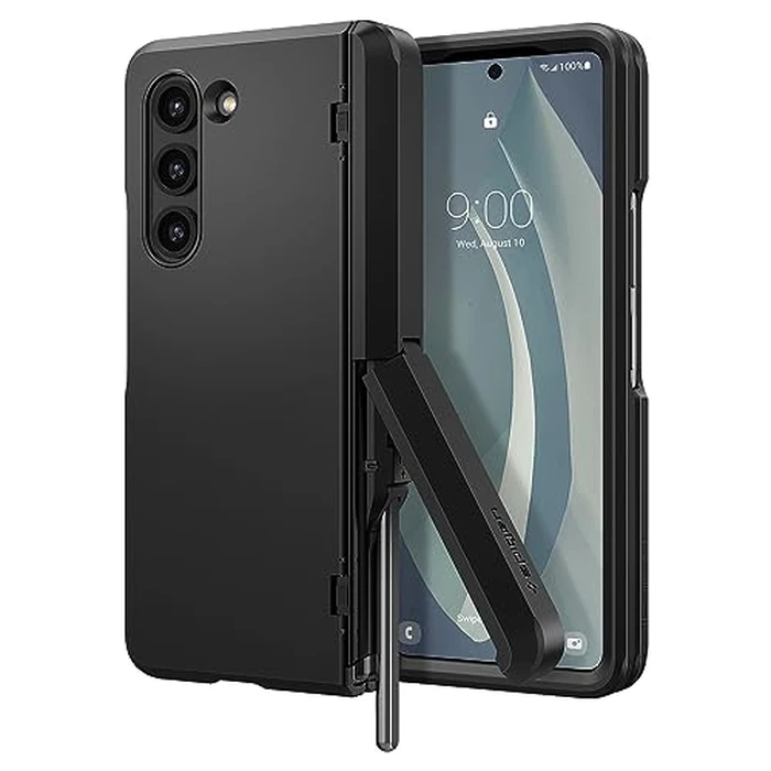Spigen Tough Armor Pro P [Hinge Protection] Designed for Galaxy Z Fold 5 Case (2023) - Black by Spigen - Image 1