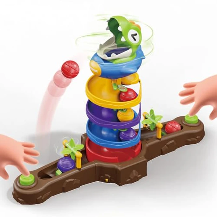 Dinosaur Ball Drop Toy for 3 4 5 6 7 8 Years Old Kids, Dino Spin Twister Toddlers Toy, Shoot Balls Toddler Montessori Toys Gifts for 3-6 Year Old Boys Girls, 2 Players PK Mode by Humzo - Used - Like New condition - US$28.59