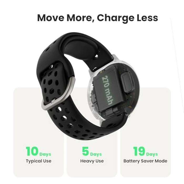 Amazfit Active 2 Smart Watch 44mm, GPS Maps with Direction, Fitness Tracker, 10 Day Battery, Sleep Monitor, 160+ Sport Modes, Water Resistant, for Android & Apple iPhone, Black Sport Silicone by Amazfit - Image 3