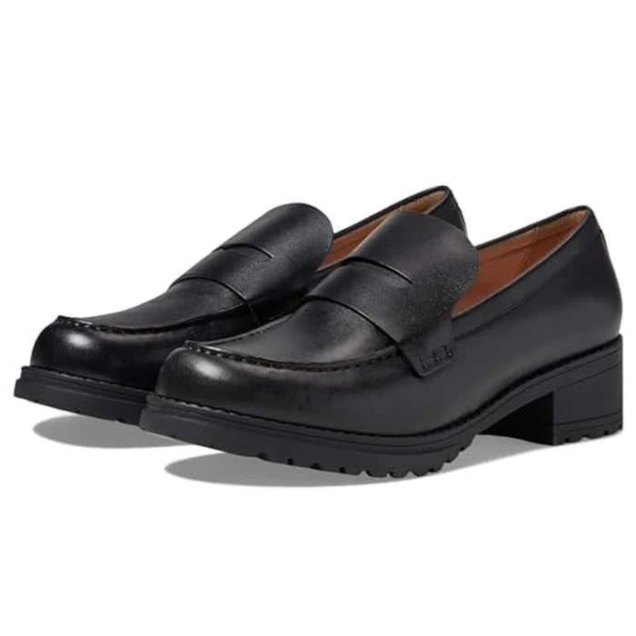Cole Haan Women's Camea Lug Loafer, Black Leather, 6.5-B US by Cole Haan - Image 2