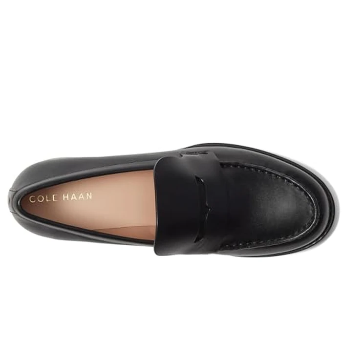 Cole Haan Women's Camea Lug Loafer, Black Leather, 6.5-B US by Cole Haan - Image 3