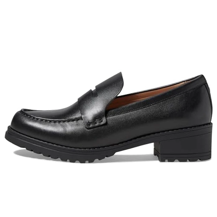 Cole Haan Women's Camea Lug Loafer, Black Leather, 6.5-B US by Cole Haan - Image 5