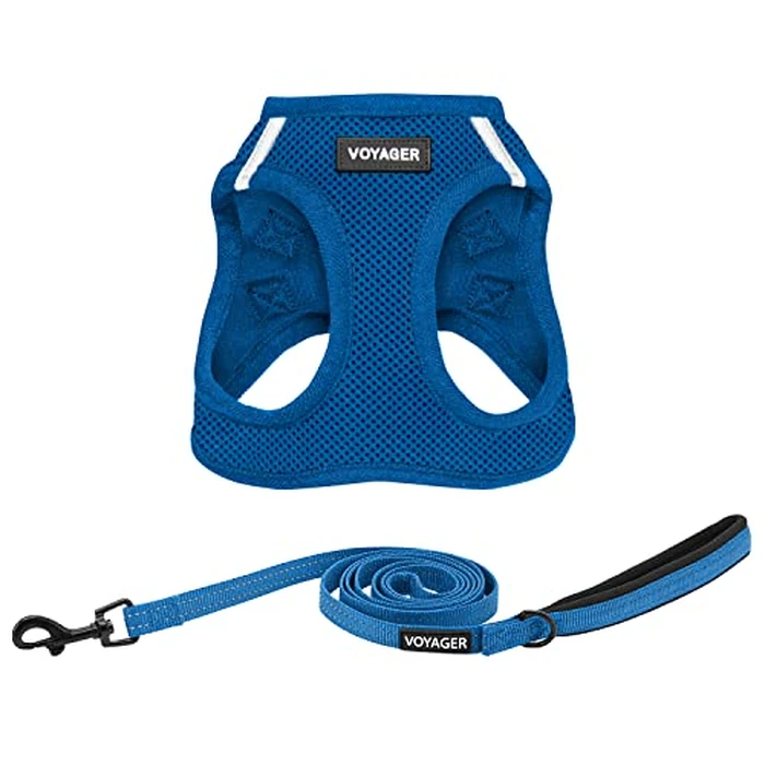 Voyager Step-in Air Cat Harness - All Weather Mesh Step in Vest Harness for Small and Medium Cats by Best Pet Supplies - Set (Royal Blue), XXS by Best Pet Supplies - Image 1