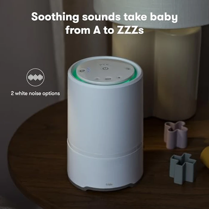 Frida Baby 3-in-1 Baby Air Purifier for Allergy Relief, Sound Machine for Sleeping + Nightlight, HEPA Filter Purifier for Bedroom with 3 Fan Speeds, Easy-Change Filter, Auto-Off Timer by Frida Baby - Image 4
