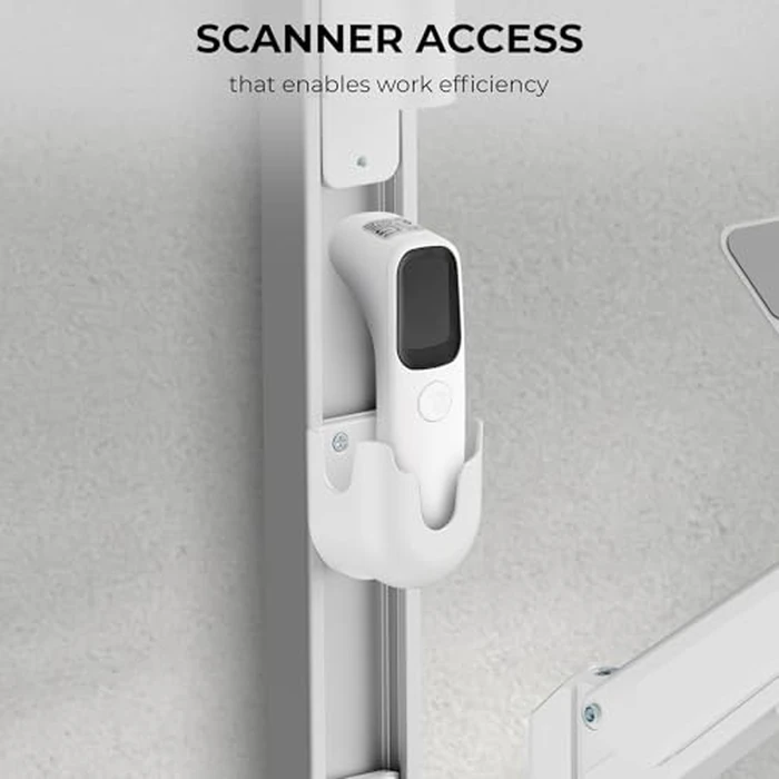 ZeboZap ZLTV8022 Wall Monitor Mount with Keyboard Tray | Fits 17 to 43 Inch | Single Monitor Wall Mount with Laptop Tray | Home Office, Bedside, Healthcare | White | 26.4 lbs by CondoMounts - Image 10