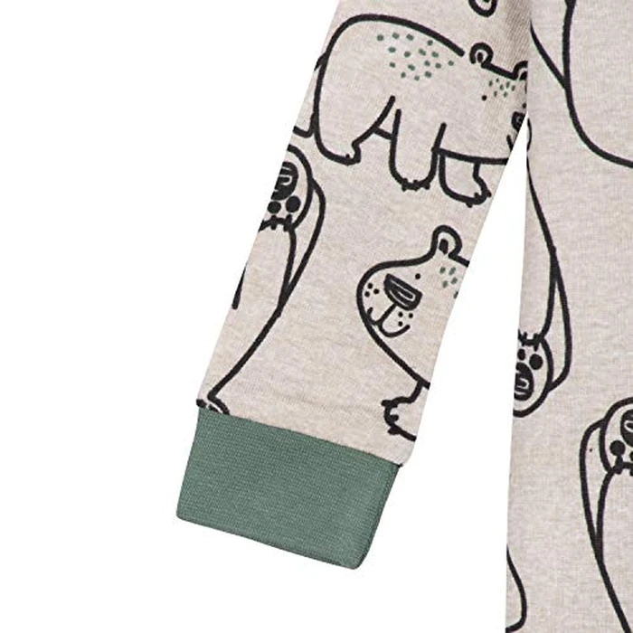 Gerber Baby Boys 4-Pack Footed Pajamas, Bears & Trucks Grey, 12 Months by Gerber - Image 8