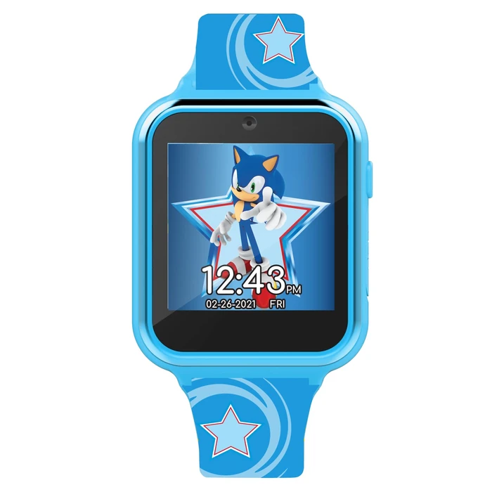 Accutime Kids SEGA Sonic The Hedgehog Blue Educational Touchscreen Smart Watch Toy for Boys, Girls, Toddlers - Selfie Cam, Learning Games, Alarm, Calculator, Pedometer (Model: SNC4133AZ) by Accutime - Image 4