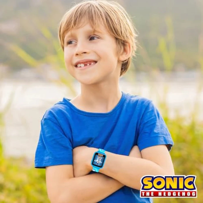 Accutime Kids SEGA Sonic The Hedgehog Blue Educational Touchscreen Smart Watch Toy for Boys, Girls, Toddlers - Selfie Cam, Learning Games, Alarm, Calculator, Pedometer (Model: SNC4133AZ) by Accutime - Image 5