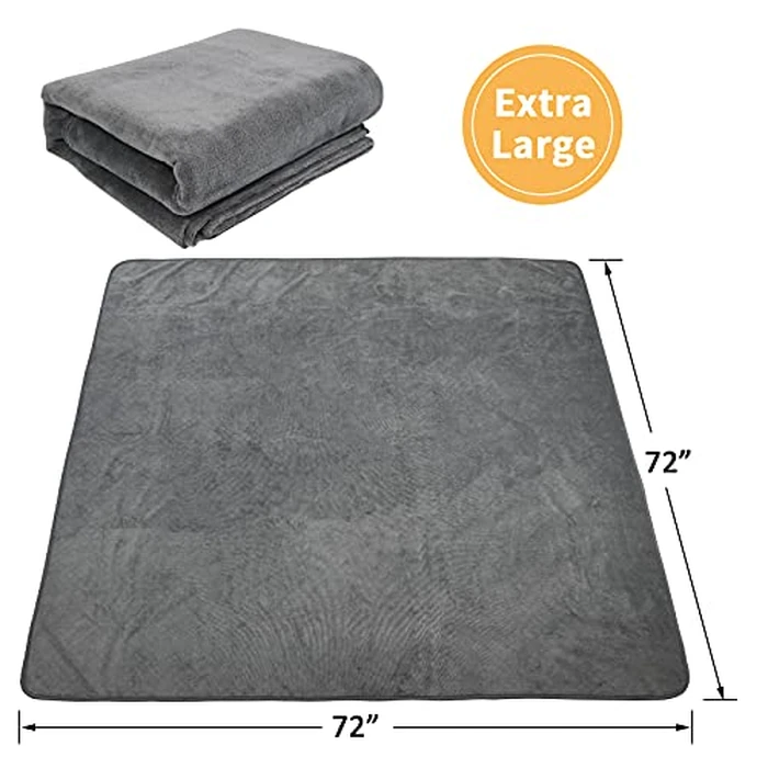 Dog Pee Pad Washable Extra Large, 72x72 Instant Absorb Training Pads, Non-Slip Pet Playpen Mat Waterproof Reusable Floor Mat for Puppy, Senior Dog Whelping Incontinence Housebreaking by PICK FOR LIFE - Image 5