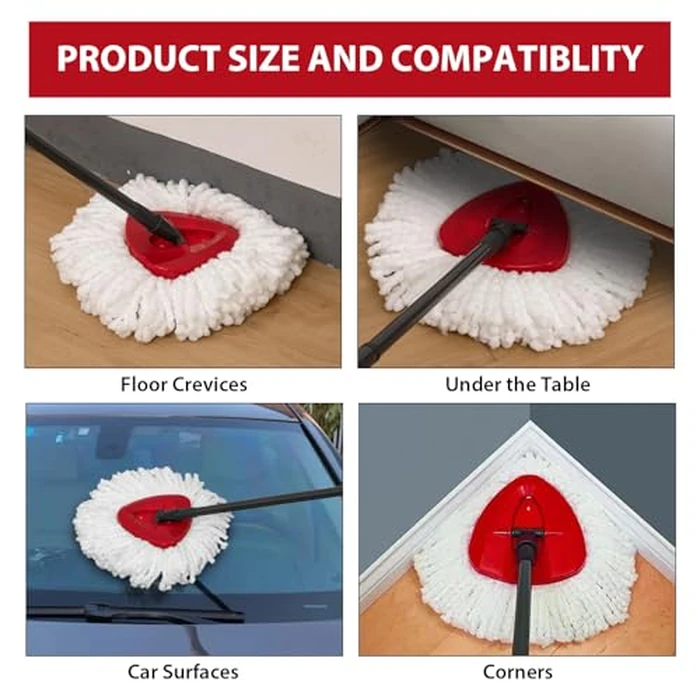 5-Pack Mop Replacement Heads for Ocedar Mop Replace Head EasyWrin Spin Mop Heads Replacements, Easy Cleaning Mop Head Replacement by YUAKOU - Image 4