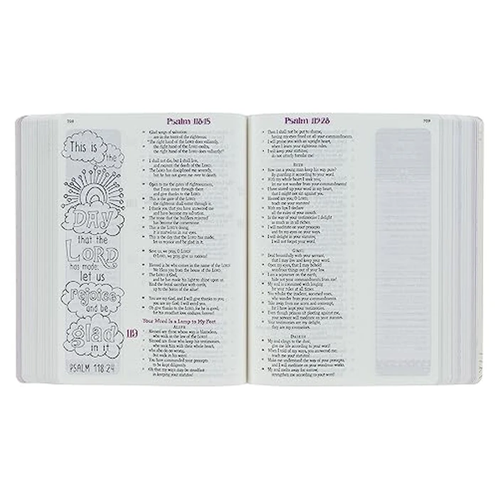 ESV Holy Bible, My Creative Bible For Girls, Softcover w/Ribbon Marker, Illustrated Coloring, Journaling and Devotional Bible, English Standard Version, Pink (ESV Creative Editions Girls) by Christian Art Gifts - Image 3