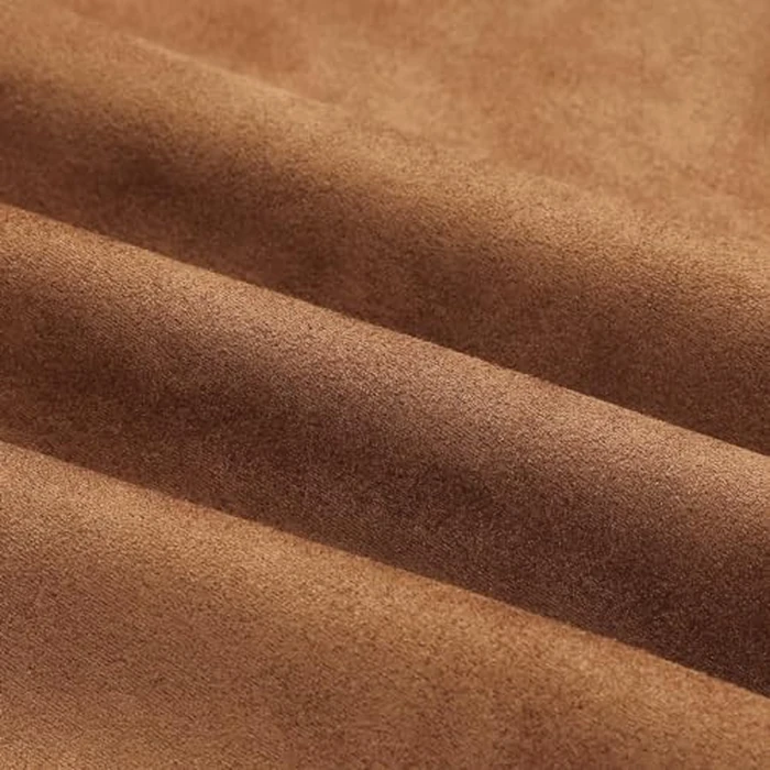 IDEALSANXUN Suede Skirt for Women 2023 Trendy Fall Winter High Waisted Bodycon Stretch Knee Length Pencil Midi Skirts with Slit, Suede Brown, S by IDEALSANXUN - Image 6