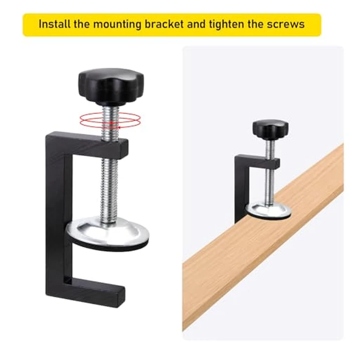 3 Inch C Clamp for Woodworking - 2 Pack Heavy Duty Steel Clamps, Compact Design for Precision Work, Secure Holding with Sliding Jaw for Crafting, Carpentry & Workshop Use by MingQiEven - Image 2