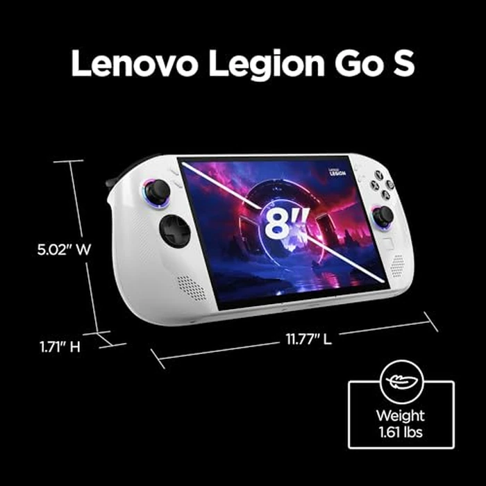 Lenovo Legion Go S - 2025 - Mobile Gaming Console - AMD Radeon graphics - 8" PureSight IPS Display - 120Hz - AMD Ryzen(TM) Z2 Go - 16GB Memory - 512GB Storage - Glacier White - Free PC Game Pass by Lenovo - Image 10