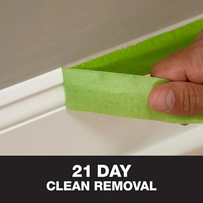 FrogTape Multi-Surface Painters Tape with PAINTBLOCK, 2 Inch Wide (1.88 In. x 60 Yds), Medium Adhesion, Green, 3 Rolls (240661) by FrogTape - Image 3