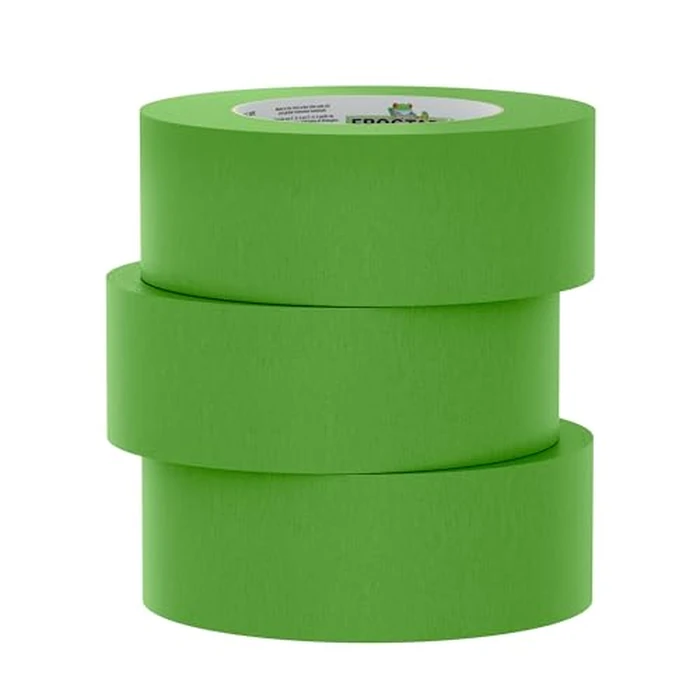 FrogTape Multi-Surface Painters Tape with PAINTBLOCK, 2 Inch Wide (1.88 In. x 60 Yds), Medium Adhesion, Green, 3 Rolls (240661) by FrogTape - Image 8