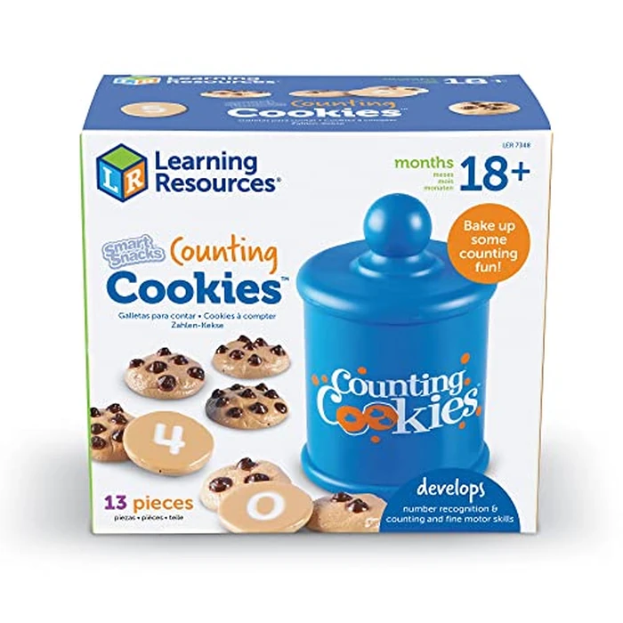 Learning Resources Smart Counting Cookies - Chocolate Chip Play Food, Preschool Activities, Toddler Sensory Toy, Play Kitchen Accessories, Sorting and Stacking, Fine Motor Numbers , Math Games by Learning Resources - Image 8