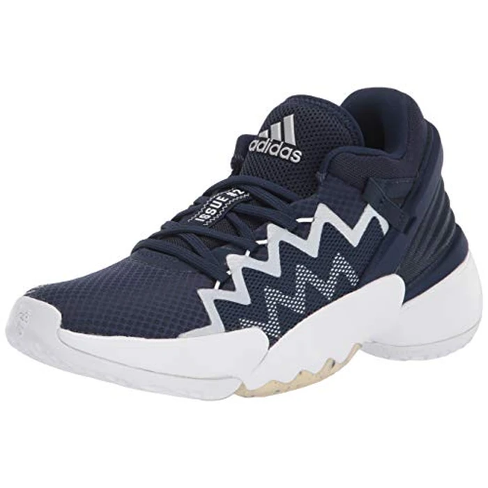 adidas unisex adult D.o.n. Issue 2 Indoor Court Shoe, Collegiate Navy/White, 7 US by adidas - Used - Very Good condition