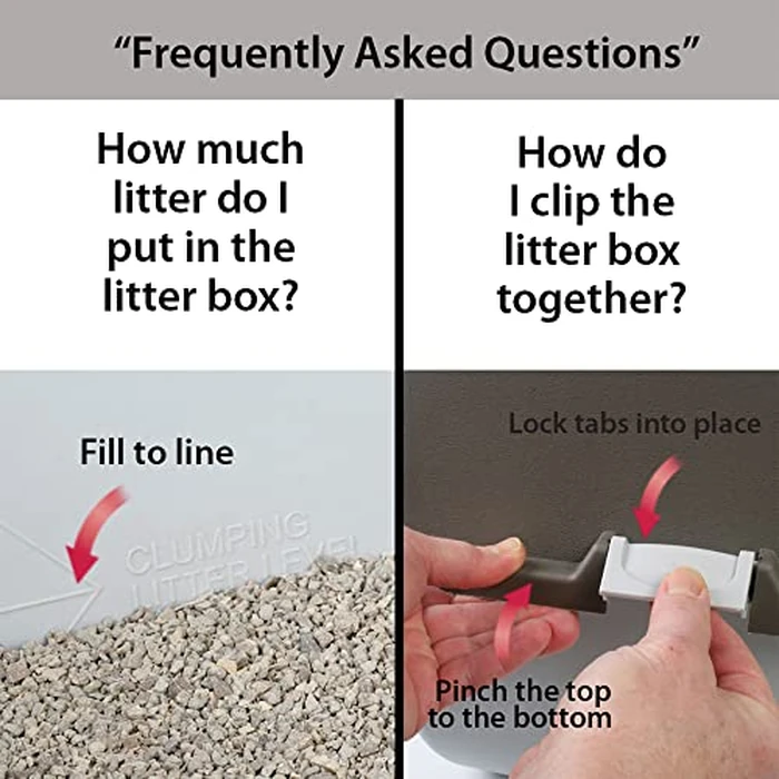 Omega Paw Self Cleaning Cat Litter Box, Premium Roll 'N Clean Litter Box, Regular Size for Kittens and Cats 10 lbs and Under, Blue Color (PR-RA15-1) with Integrated Litter Step and Chrome Accents by Omega Paw - Image 6