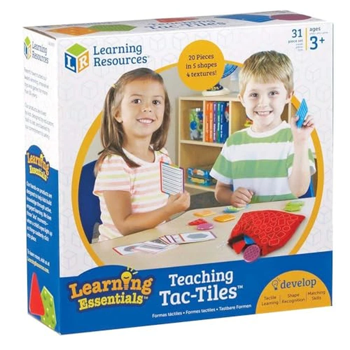 Learning Resources Teaching Tac-Tiles, Hands-on Learning, Set of 20 Pieces, Ages 3+ by Learning Resources - Image 1