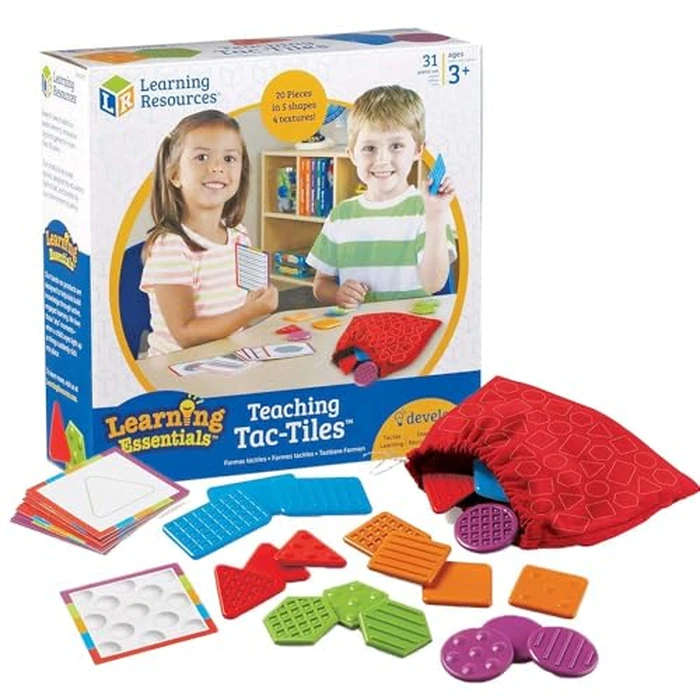 Learning Resources Teaching Tac-Tiles, Hands-on Learning, Set of 20 Pieces, Ages 3+ by Learning Resources - Image 3
