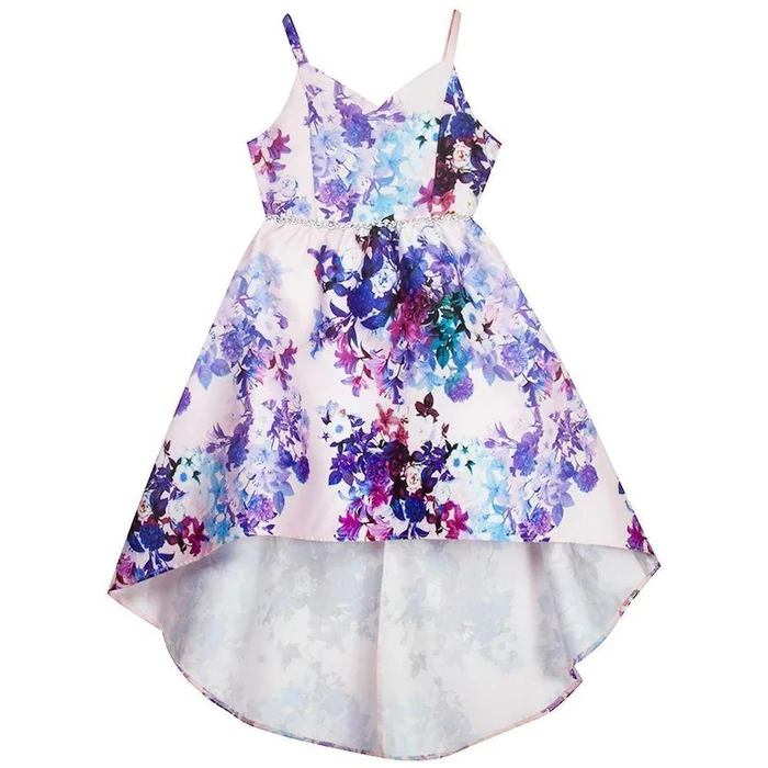 Emily Rose Girl's Floral High Low Dress 7 - Lilac by Emily Rose - Refurbished - Brand New condition - US$30.98