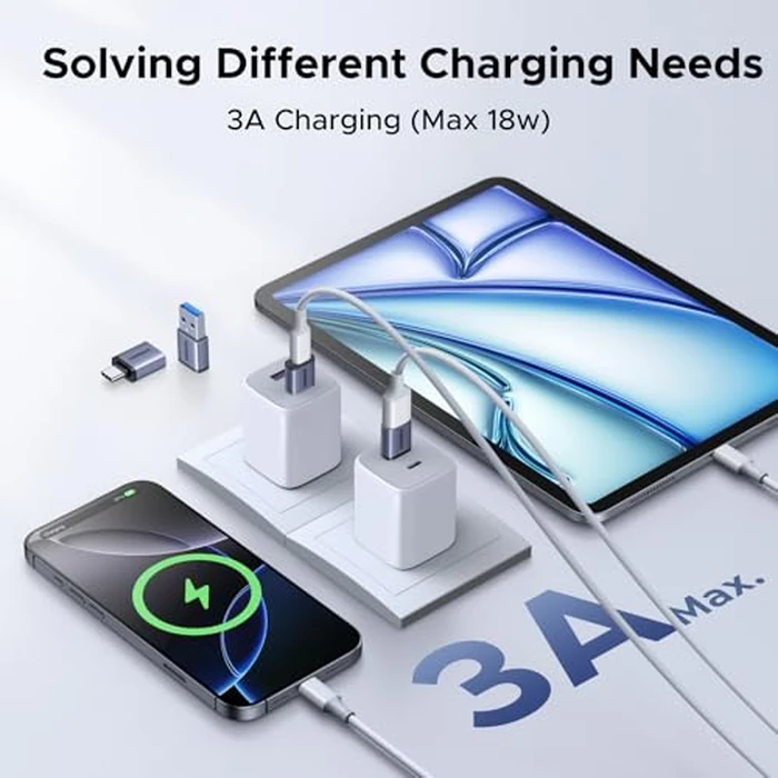 UGREEN USB to USB C Adapter & USB C to USB Adapter Combo 4-Pack, 10Gbps Type C USBC Adapter Compatible with MacBook, iPhone 17/16/15, iPad, Samsung Galaxy, Apple Watch by UGREEN - Image 4