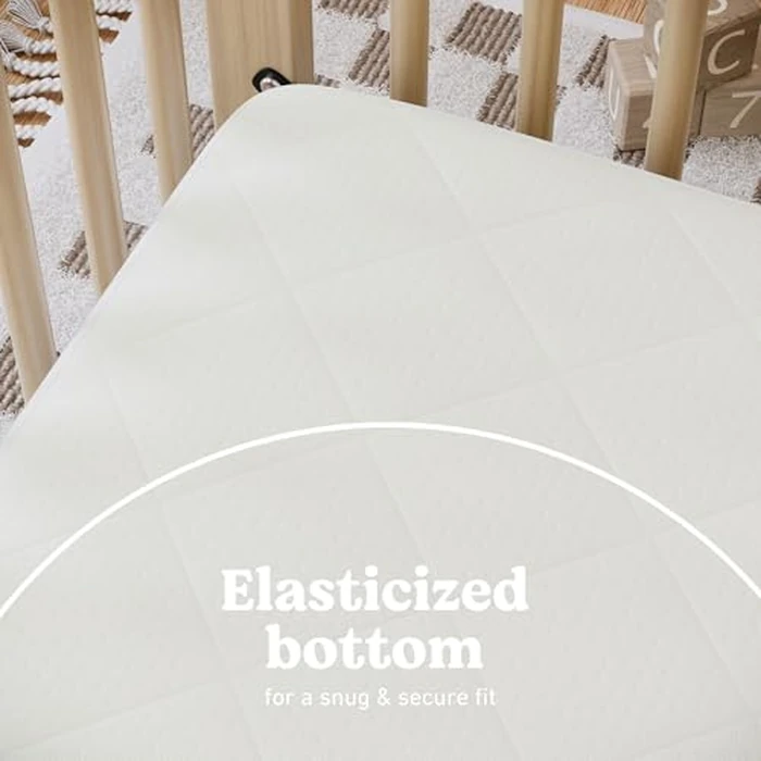 Graco Premium Waterproof Crib and Toddler Mattress Protector (2PK) - GREENGUARD Gold Certified, Machine-Washable & Dryer-Friendly, Waterproof Sleep Surface by Graco - Image 2