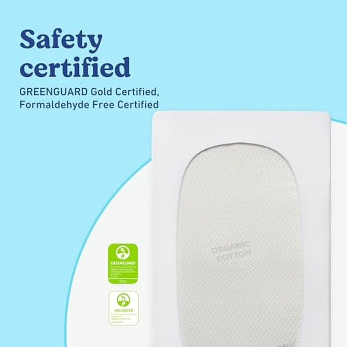 Graco Premium Waterproof Crib and Toddler Mattress Protector (2PK) - GREENGUARD Gold Certified, Machine-Washable & Dryer-Friendly, Waterproof Sleep Surface by Graco - Image 5