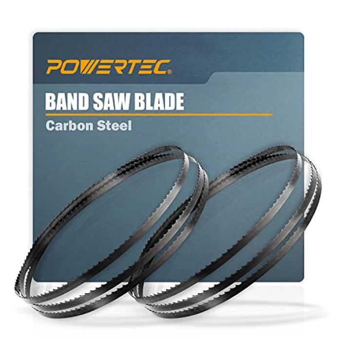 POWERTEC 59-1/2 Inch Bandsaw Blades, 1/4" x 14 TPI Band Saw Blades for Wen 3959, Sears Craftsman, Porter-Cable, Ryobi, Delta, B&D and Skil 9" Band Saw for Woodworking, 2 Pack (13103-P2) by POWERTEC - Image 1