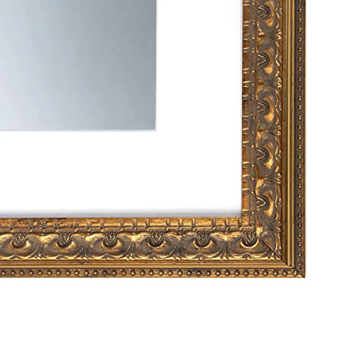 Golden State Art, 11x14 Ornate Finish Photo Frame, with White Mat for 8x10 Picture & Real Glass, Color: Bronze by Golden State Art - Image 2