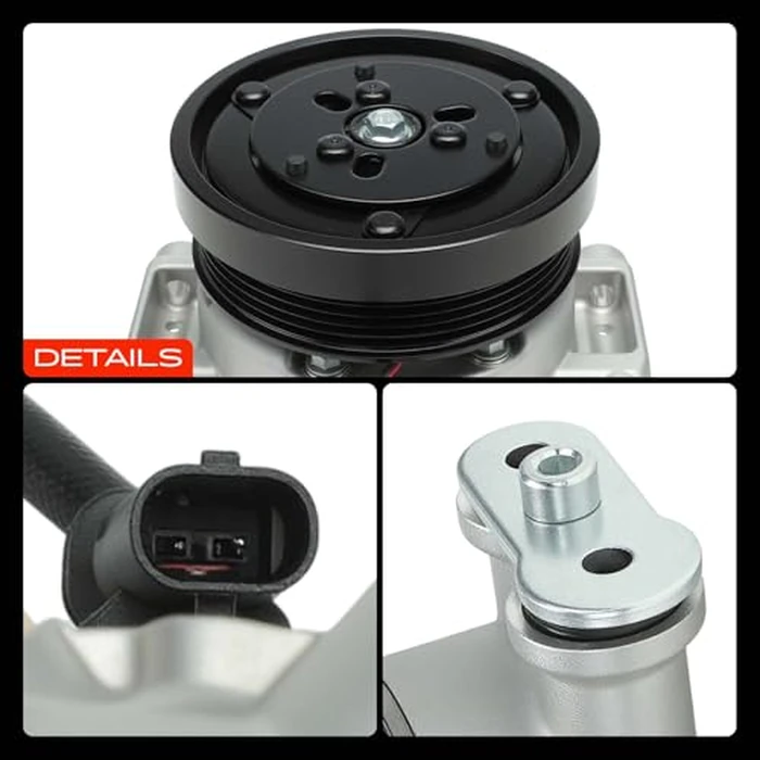 A-Premium A/C AC Compressor with Clutch Compatible with Chevrolet Colorado 2.5L 2015-2022, Equinox 1.5L 2018-2023, GMC Canyon 2.5L 2015-2022, Terrain 1.5L 2018-2028, CVC Style, 5 Grooves by A-Premium - Image 9