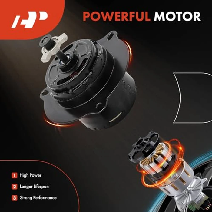 A-Premium A/C Condenser Fan Motor Compatible with Dodge Ram 1500 2002-2003, Ram 2500 2002-2003, Ram 3500 2002-2003, Replace# 5080648AA, 5093760AA by A-Premium - Image 3