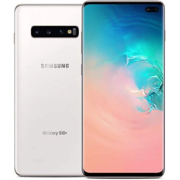 Galaxy S10+ - 128GB - 1 Physical SIM - Ceramic White - Unlocked by Samsung - Refurbished - Acceptable condition