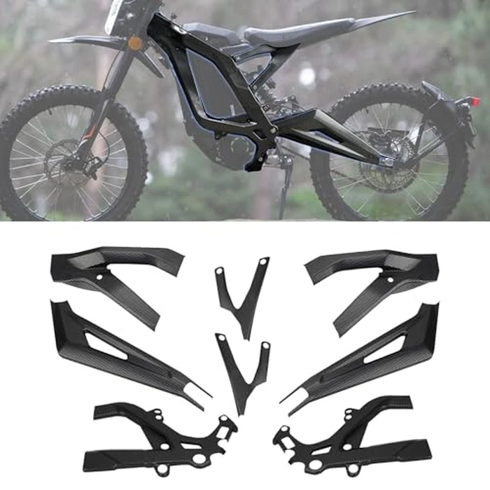 URLWALL Body Frame Protective Cover Fit For Sur-Ron Light Bee X, Body Frame Protector Guard Sticker, E-Bike Accessoires for Sur-Ron (Carbon Pattern) by URLWALL - Used - Very Good condition - US$84.64
