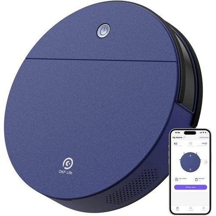 OKP K3 Self-Charging Robotic Vacuum Cleaner - Blue by OKP - Refurbished - Excellent condition