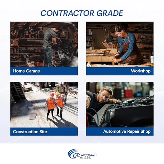 California Air Tools 2010ALFC 1.0 HP Ultra Quiet and Oil-Free Air Compressor, 2 Gallon Aluminum Tank, 60 dBA Noise Level, Industrial Series by California Air Tools - Image 4