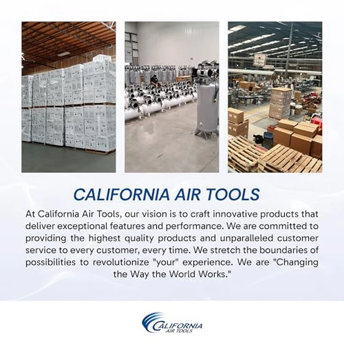 California Air Tools 2010ALFC 1.0 HP Ultra Quiet and Oil-Free Air Compressor, 2 Gallon Aluminum Tank, 60 dBA Noise Level, Industrial Series by California Air Tools - Image 6