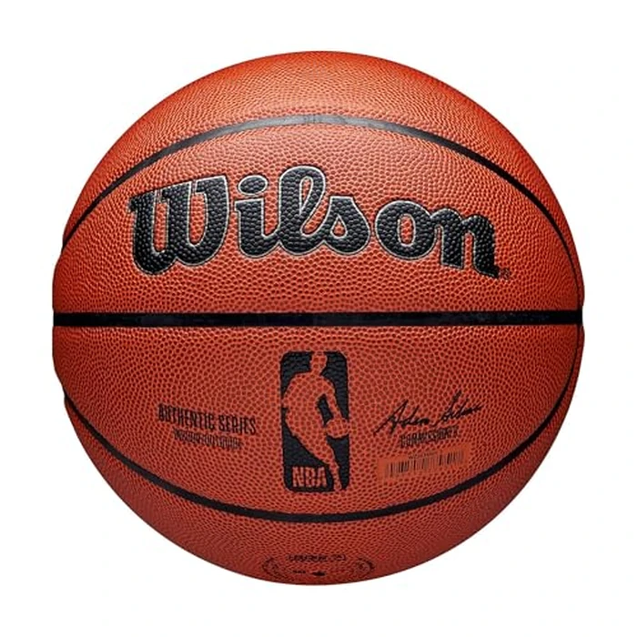 Wilson NBA Authentic Series Indoor/Outdoor Basketball - Brown, Size 7-29.5" by WILSON - Image 1