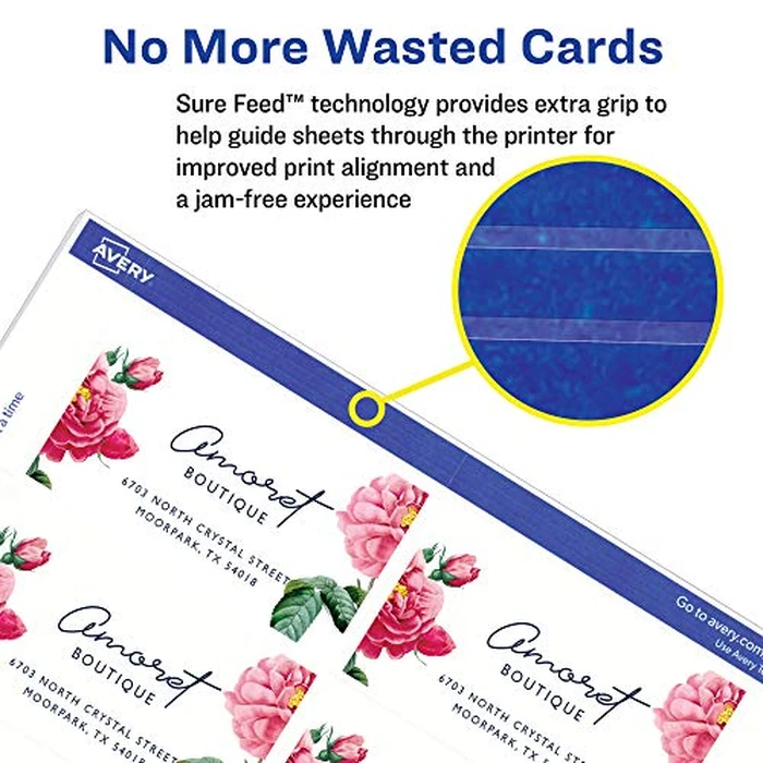 Microperforated Business Cards with Sure Feed, Laser by Avery - Image 4