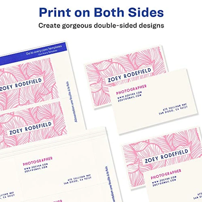Microperforated Business Cards with Sure Feed, Laser by Avery - Image 7