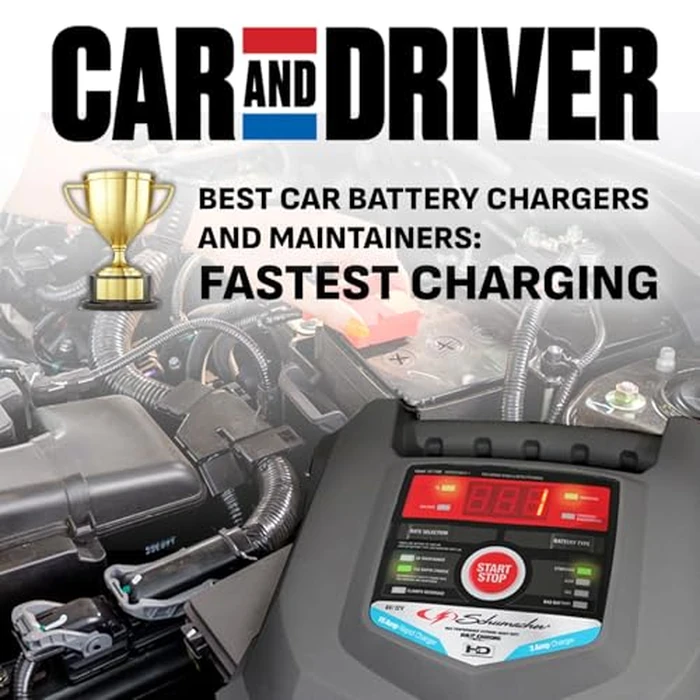 Schumacher Electric 15A Car Battery Charger and Maintainer, 4-in-1 Solution, for 6V/12V Power Sport, Automotive, and Marine Batteries, SC1280 by Schumacher Electric - Image 4