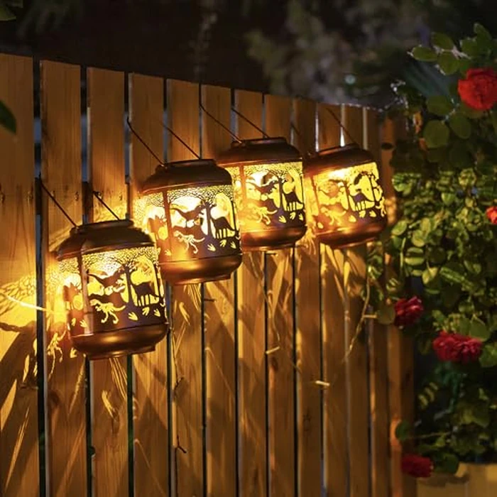 Dinosaur Solar Lanterns Outdoor Waterproof,Hanging Solar Lights Dinosaur Gifts for Women Men Metal LED Decorative Light for Yard,Patio,Lawn,Tabletop,Pathway,Landscape,Garden Decor by TIGGSY - Image 7