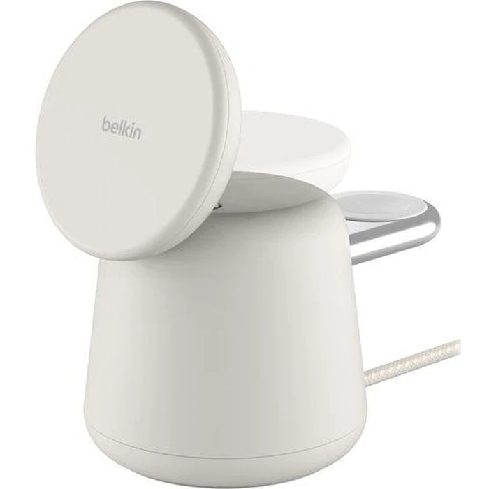 Belkin BoostCharge Pro 2-in-1 Wireless Charging Dock with 15W MagSafe - Ivy by Belkin - Refurbished - Excellent condition
