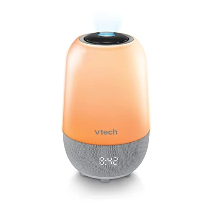 VTech BC8313 V-Hush Soothing Sleep Trainer with 200+ Stories/Songs/Sounds & Sleep Program. Portable Bluetooth HD Speaker, Multi-Color NightLight, Ceiling Projector & Record Your own Voice by VTech - Used - Like New condition - CA$51.97