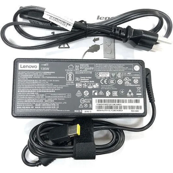 Lenovo 20V 6.75A 135W AC Adapter Charger - Black by Lenovo - Refurbished - Excellent condition