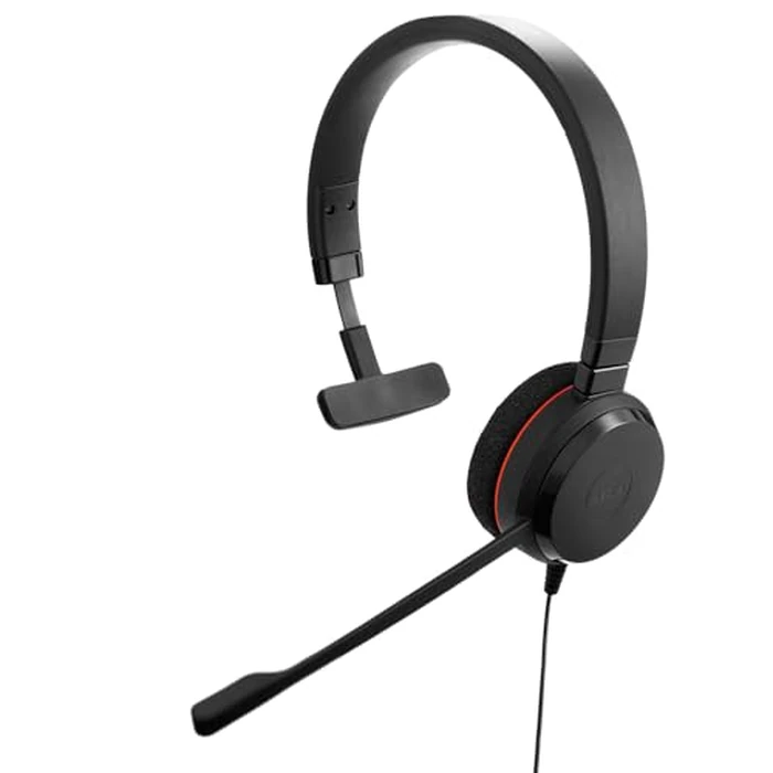 Jabra Evolve 20 Wired Headset (2025 Edition) - Single-Ear Wired Headset for Office and Work from Home - Call Control - All Platforms - USB-C/A Connectivity - Black by Jabra - Used - Acceptable condition - CA$32.34
