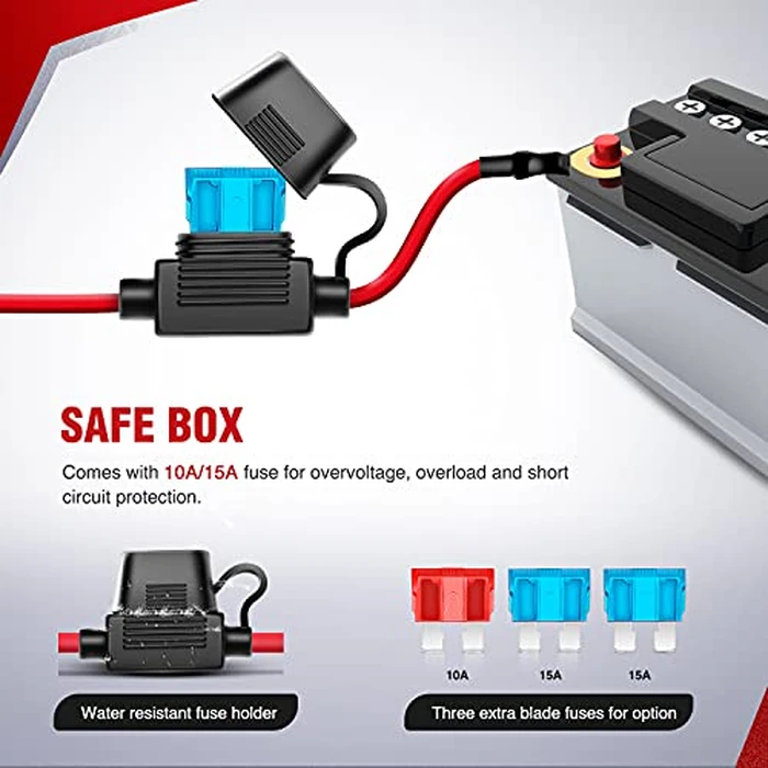 Nilight LED Light Bar Wiring Harness Kit 12V On Off Switch Power Relay Blade Fuse for Off Road Lights LED Work Light,2 years Warranty by Nilight - Image 2