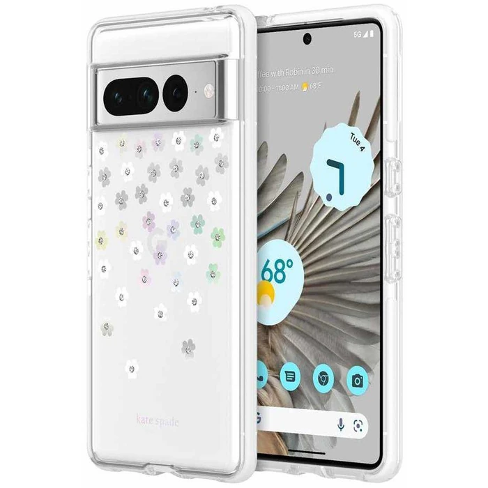 Kate Spade New York Defensive Hardshell Phone Case for Google Pixel 7 Pro - Scattered Flowers by Kate Spade - Image 3